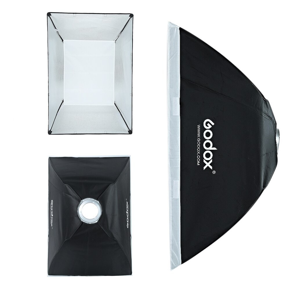 Godox softbox 60*60/60*90/90*90/70*100/80*120 Portable Rectangular soft box with Bowens Mount Optional Honeycomb Grid Softbox