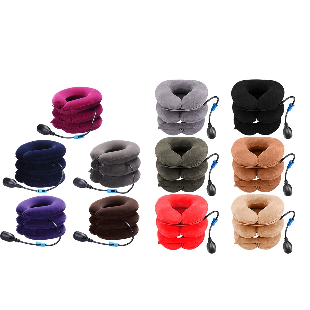 Terapia di trazione del collo gonfiabile supporto della Vertebra barella del collo dolore trazione cervicale supporto cuscino assistenza sanitaria