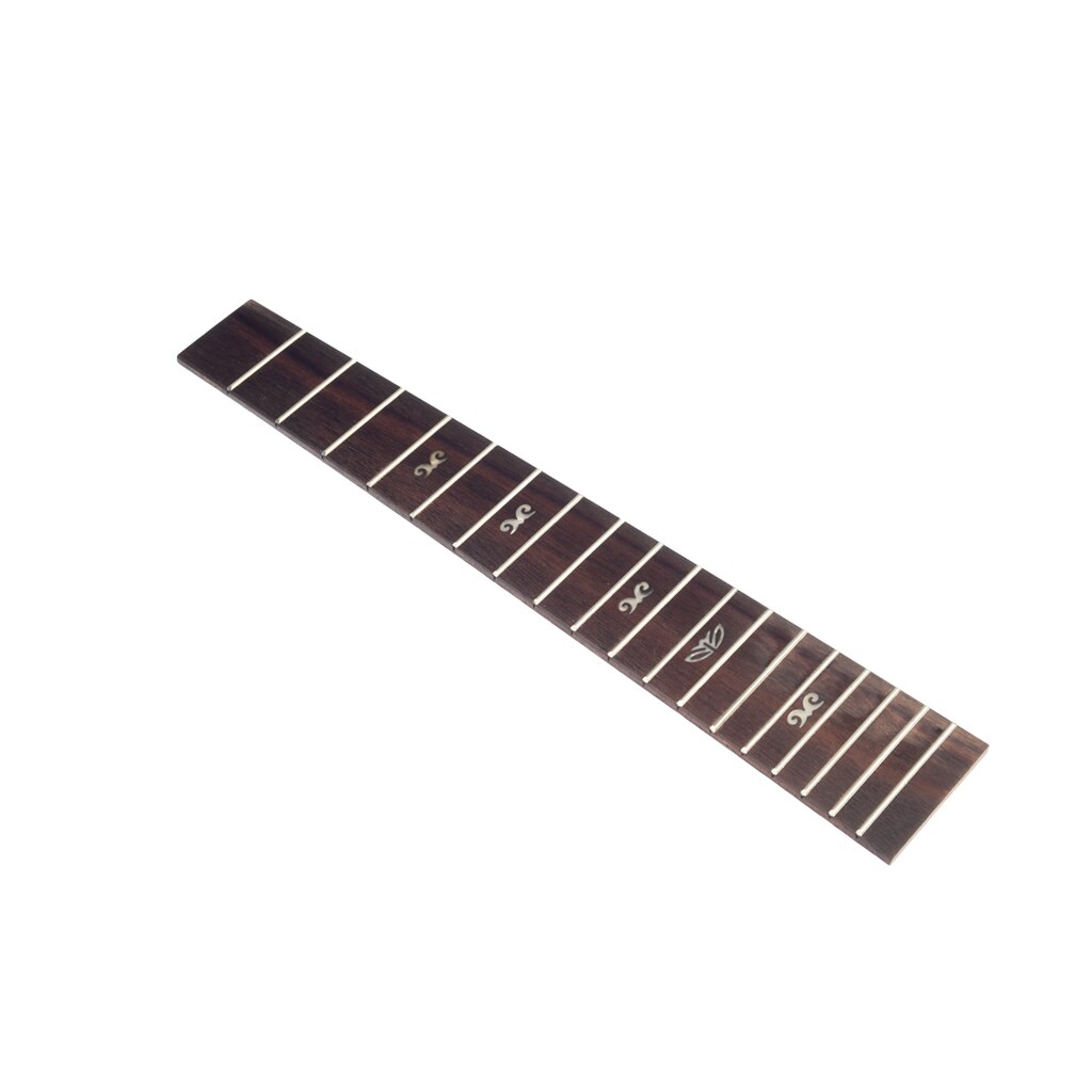 NAOMI DIY Ukulele Fingerboard Replacement Wooden Ukulele Neck Fretboard Solid Rosewood Ukulele Fretboard