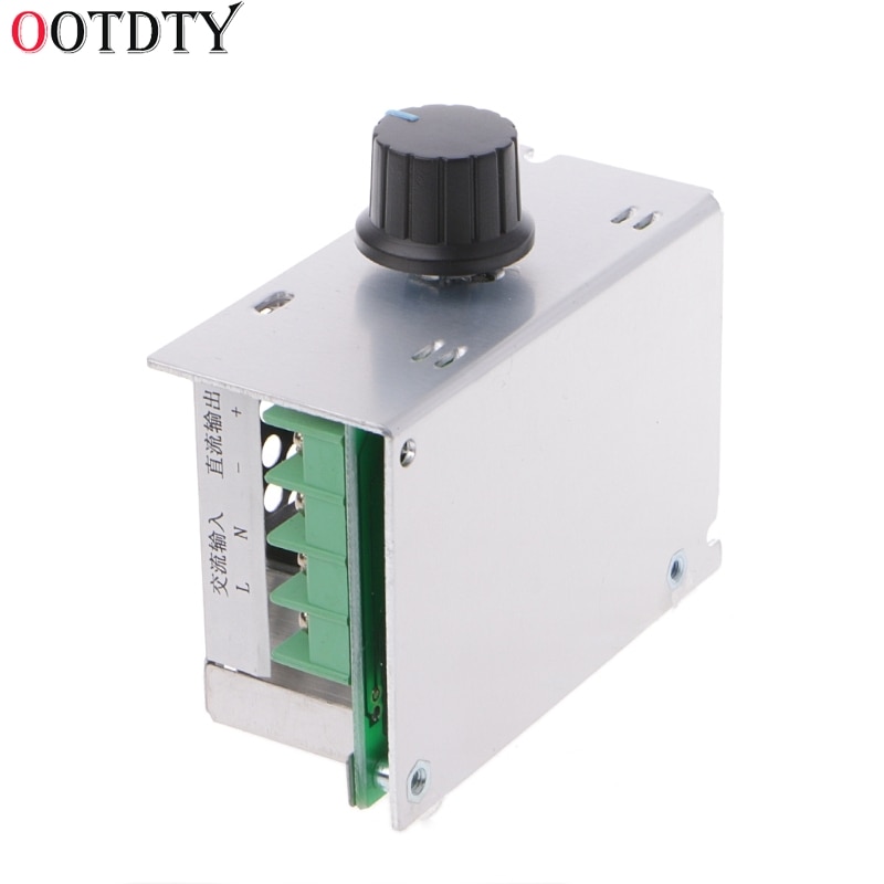 OOTDTY AC Input 220V DC Output 10-210V PWM 220V DC Brush Motor Speed Controller