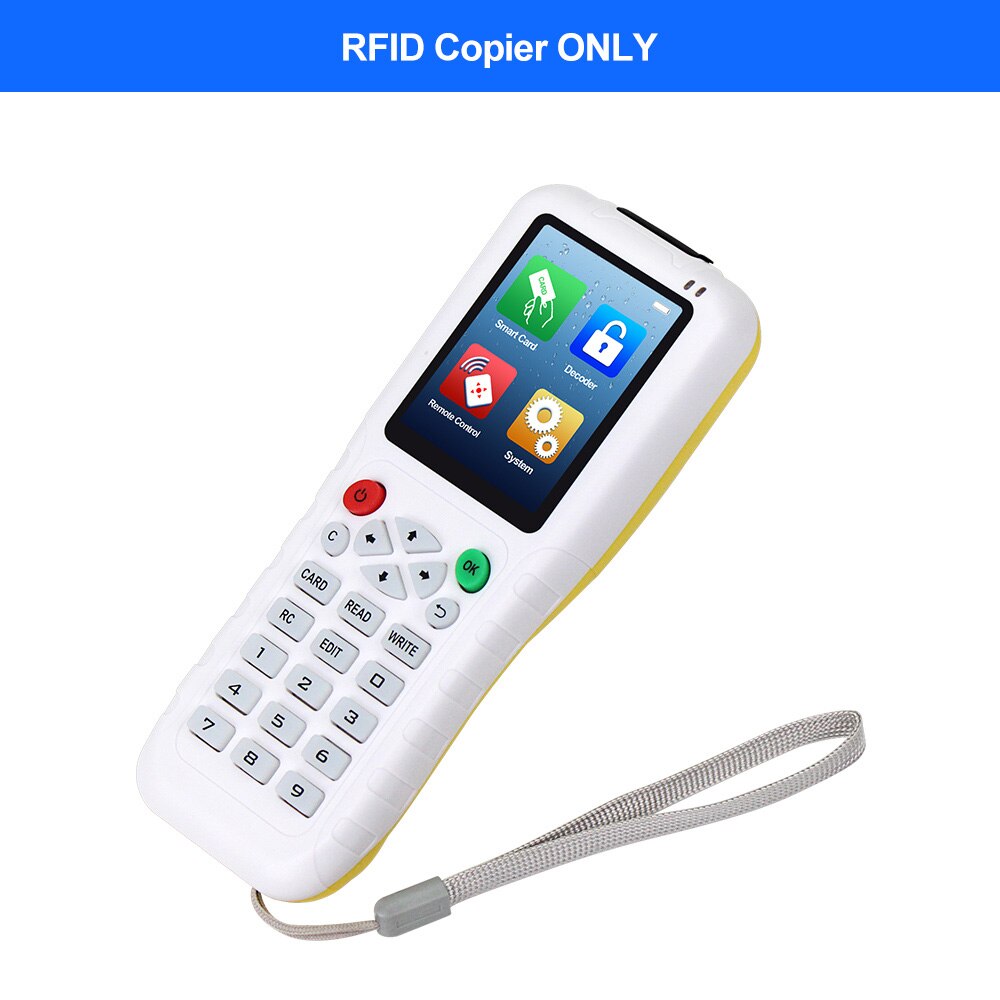Handheld 125KHz RFID Duplicator Copier RFID Reader Writer 13.56MHz USB Cloner NFC Programmer Rewritable Cards EM4305/T5577 UID