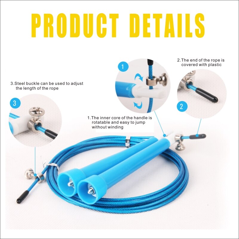 Corde Combas support Skakanka Cuerda Para Saltar Corde à sauter Comba Crossfit Fitness croix Corde vitesse réglable Corde à sauter Crossfit