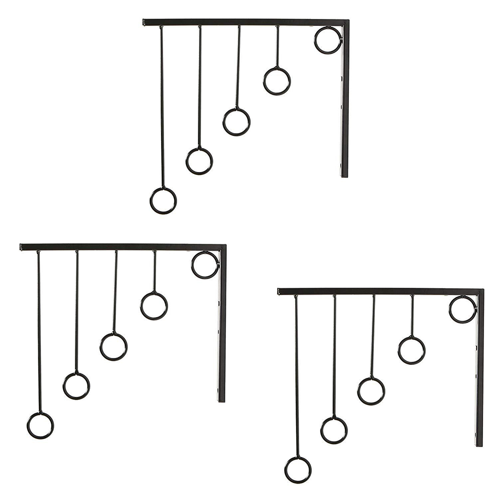 Wall Mounted Garment Racks 5 Ring Hanger Clothing Organizers Clothing Display Stand Tendedero Ropa Plegable вешалка для одежды