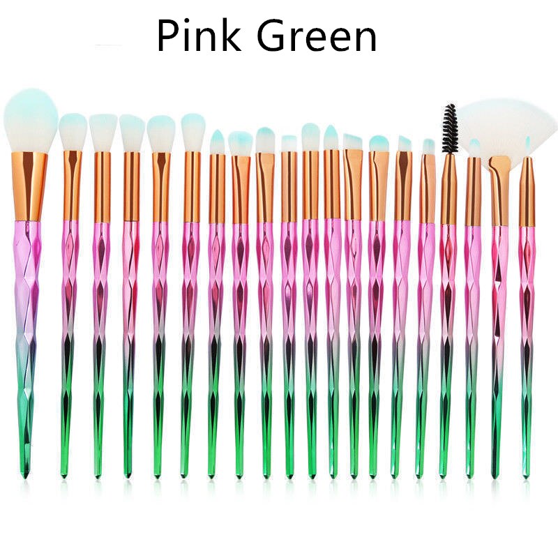 20PCS Unicorn Beauty Makeup Brushes Tool Set Blending Cosmetic Powder Eye Shadow Brush A Full Set of Cosmetic Brush: 6