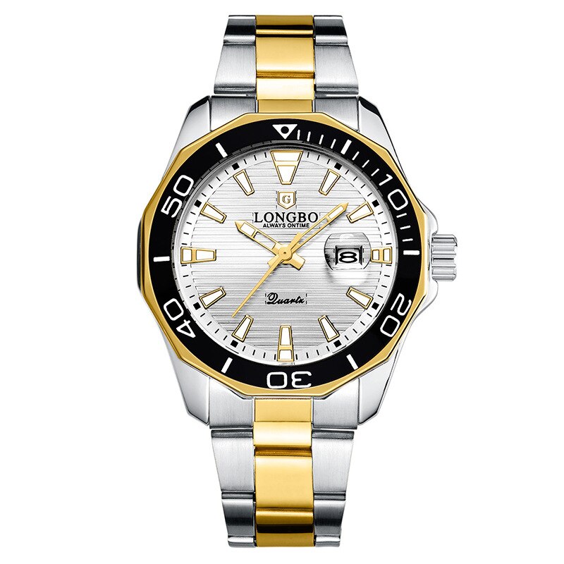 LONGBO Quarz Uhren Männer Beliebte Sport Armbanduhren Geschäft Edelstahl Wasserdichte Uhr Relogio Masculino