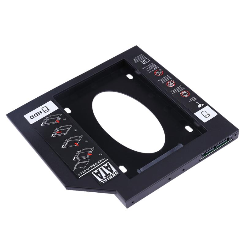 Soporte ultradelgado para portátil de 7 a 12mm ranura para unidad de Cd, Hdd, Ssd, disco duro Sata de plástico, Bahía óptica con Sc