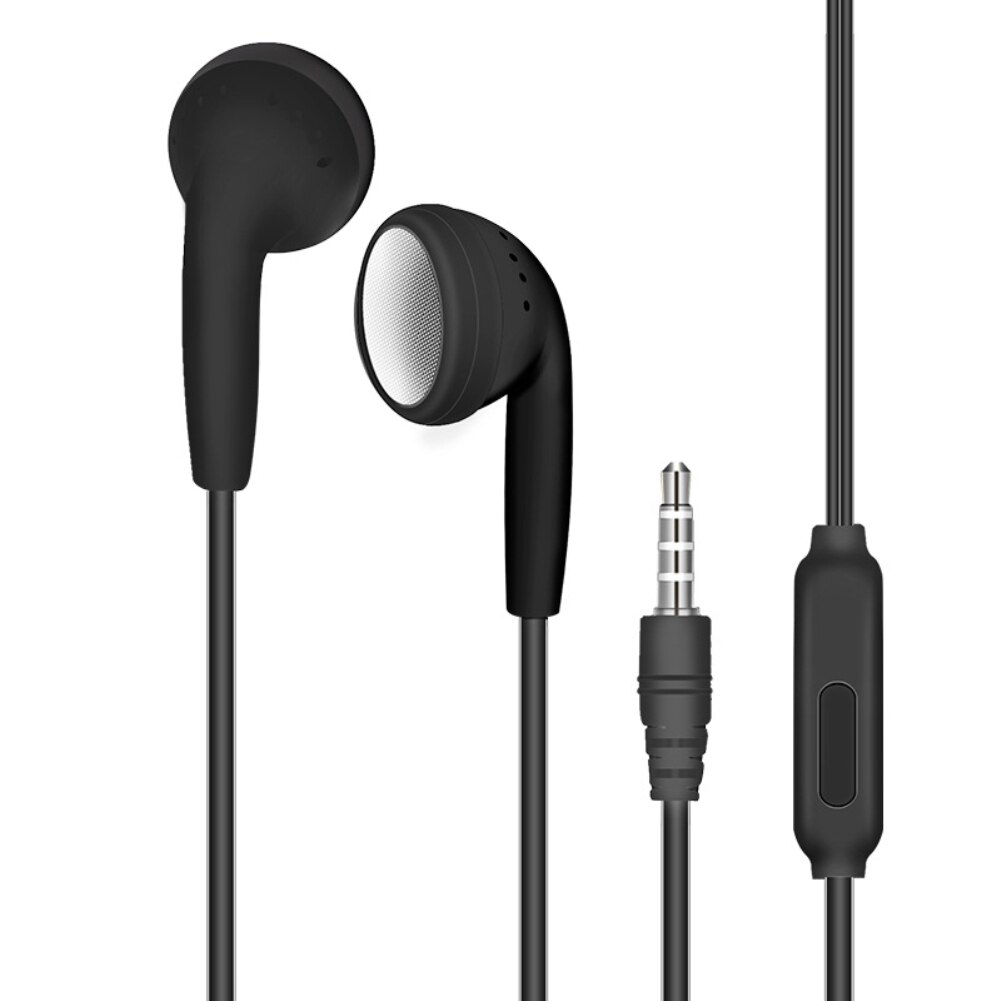 In-ear Earphone White for Samsung Galaxy S6 Wired Headset with Mic 3.5mm Jack Headphone for Smart Cell Phones Adjustable Volume: 01 black