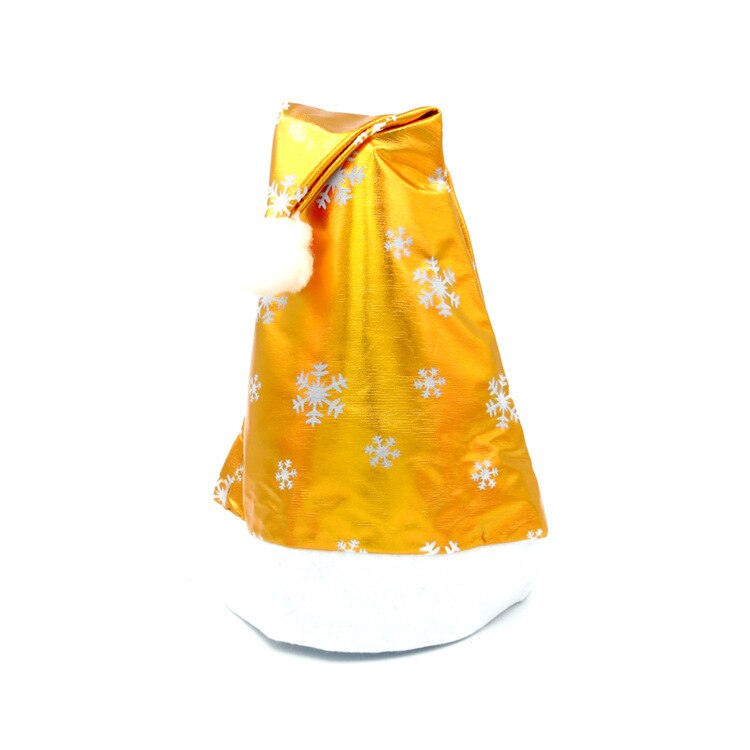 Gorros navideños de Santa Claus, gorros rojos dorados y azules brillantes para adultos y niños, decoración navideña, de Año , suministros para en casa