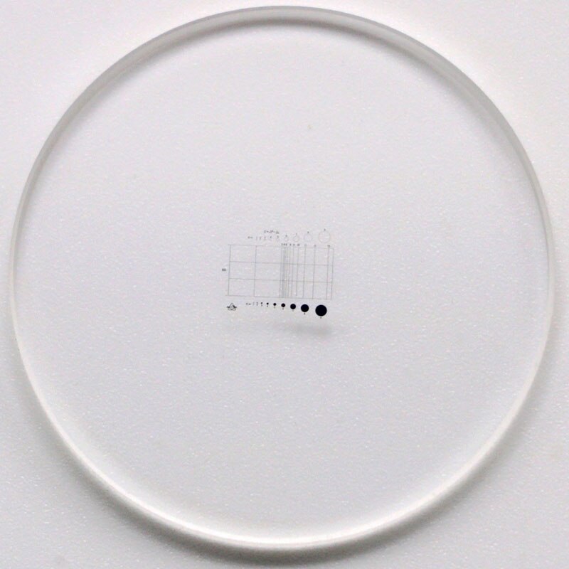 Optical Glass C1 - C7 Microscope Eyepiece Reticle Cross Line Ocular Graticula Micrometer Grid Calibration Slide for Measurement: C2