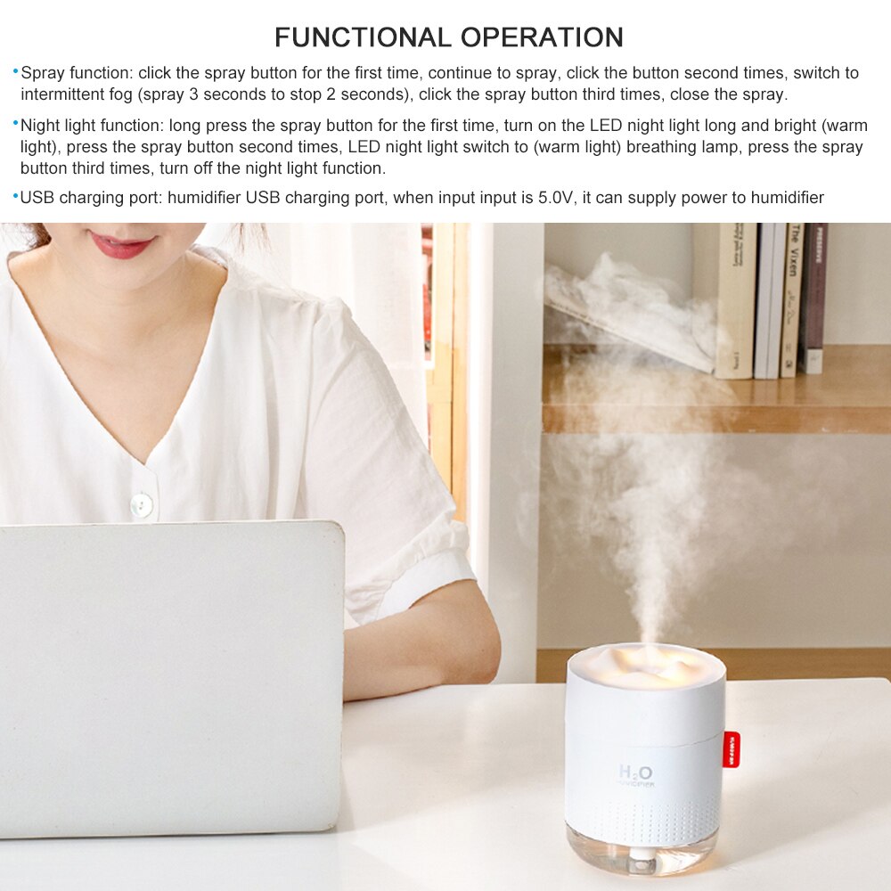 Auto Air Diffusor Mit LED Nacht Lampe Tragbare Luftbefeuchter Ultraschall USB Power Nano Zerstäubung für Haushalt Auto Aroma Diffusor