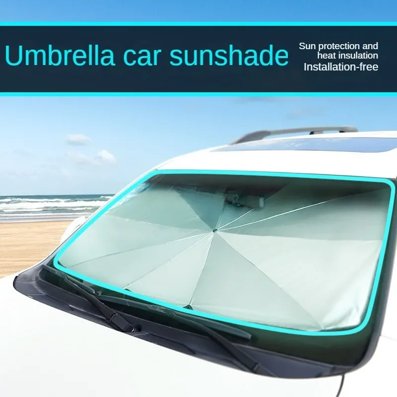 Auto Sonnenschirm Regenschirm Auto Sonnenschutz Sonnenschirm Sommer Sonne Innen Windschutz scheibe Schutz Zubehör Auto Schattierung
