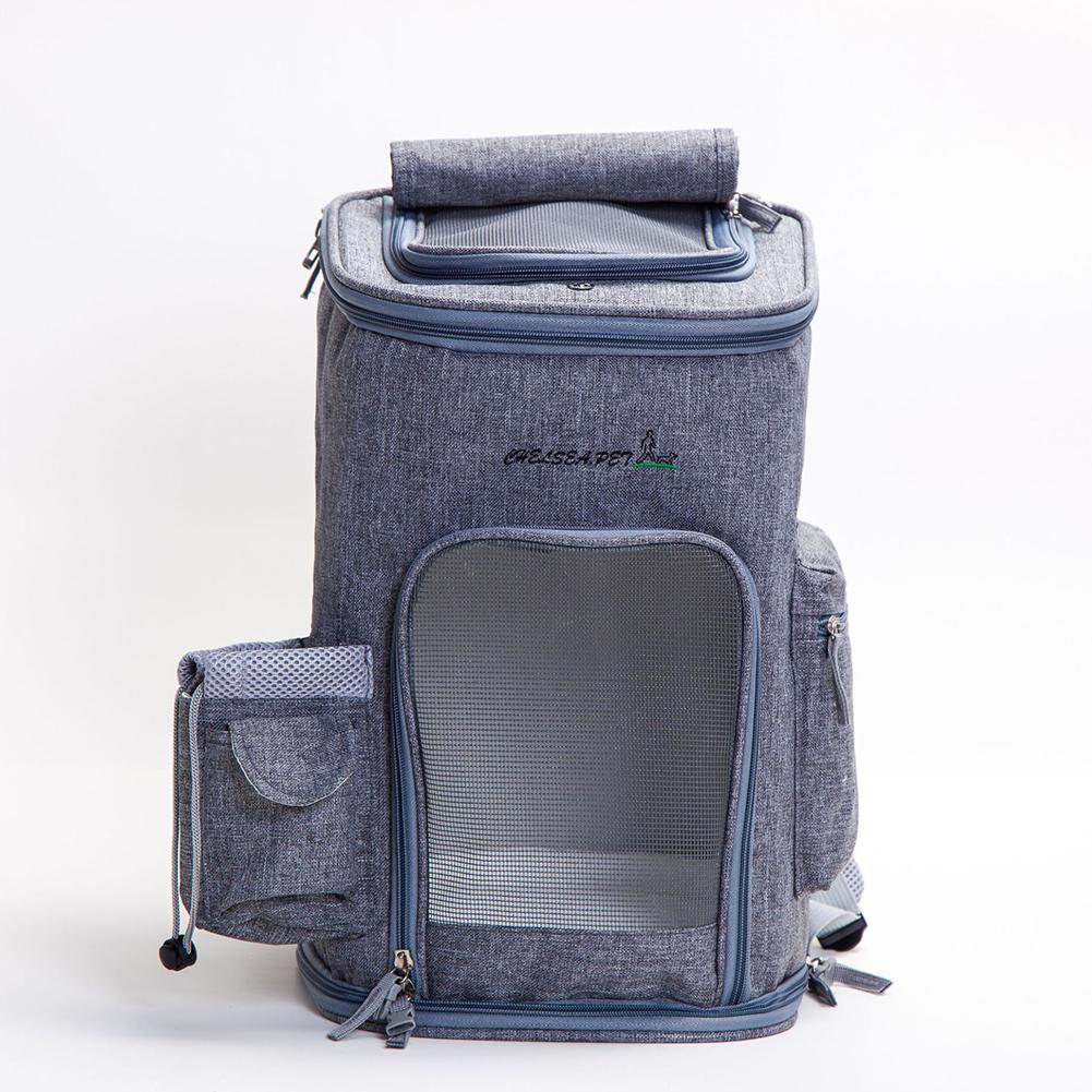Outdoor Opvouwbare Draagbare Rugzak voor Katten Honden Ademend Huisdier Draagtas voor Fietsen Reizen Wandelen: Light Green