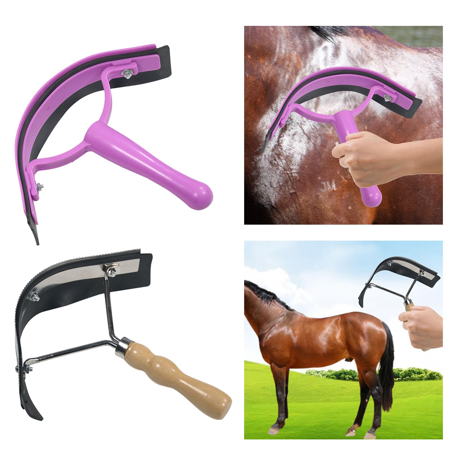 Racloir à sueur en caoutchouc, toilettage cheval, raclette en caoutchouc, nettoyage des cheveux