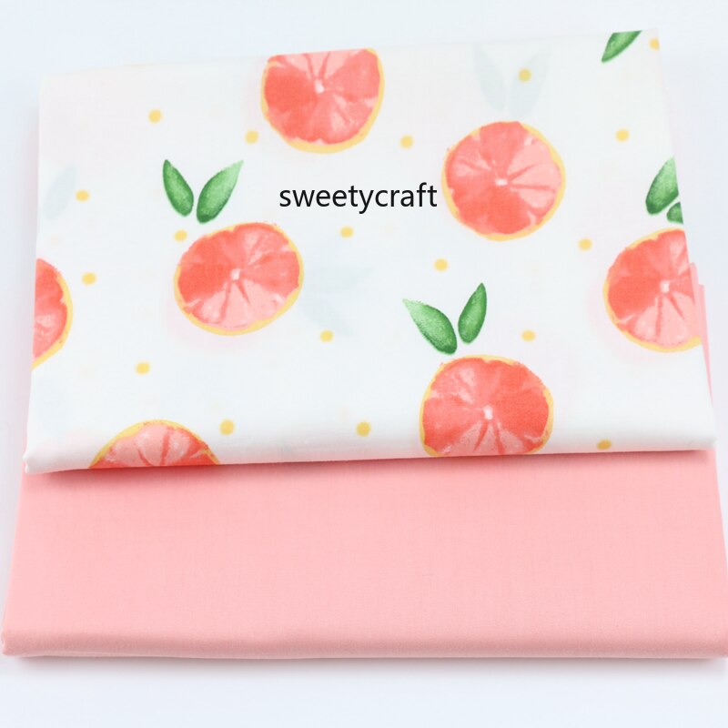 Tissu sergé 100% coton imprimé citron, textile de maison, bricolage, couture, Patchwork, robe de lit pour bébé fille, accessoires faits main