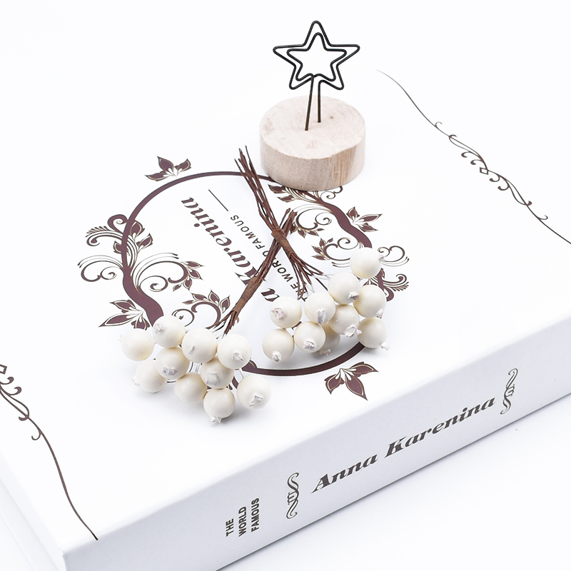 20 stk pe kirsebærfrugt kunstige planter diy box julepynt til hjemmet scrapbooking dekorative blomster kranse: 4