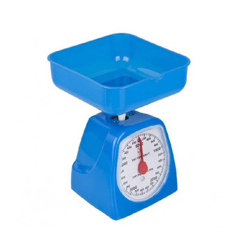 2kg-5kg Analog Scale Kitchen Scale Mechanical Dial Plastic Scale with Removable Bowl Food Balance Measuring Weight Kitchen