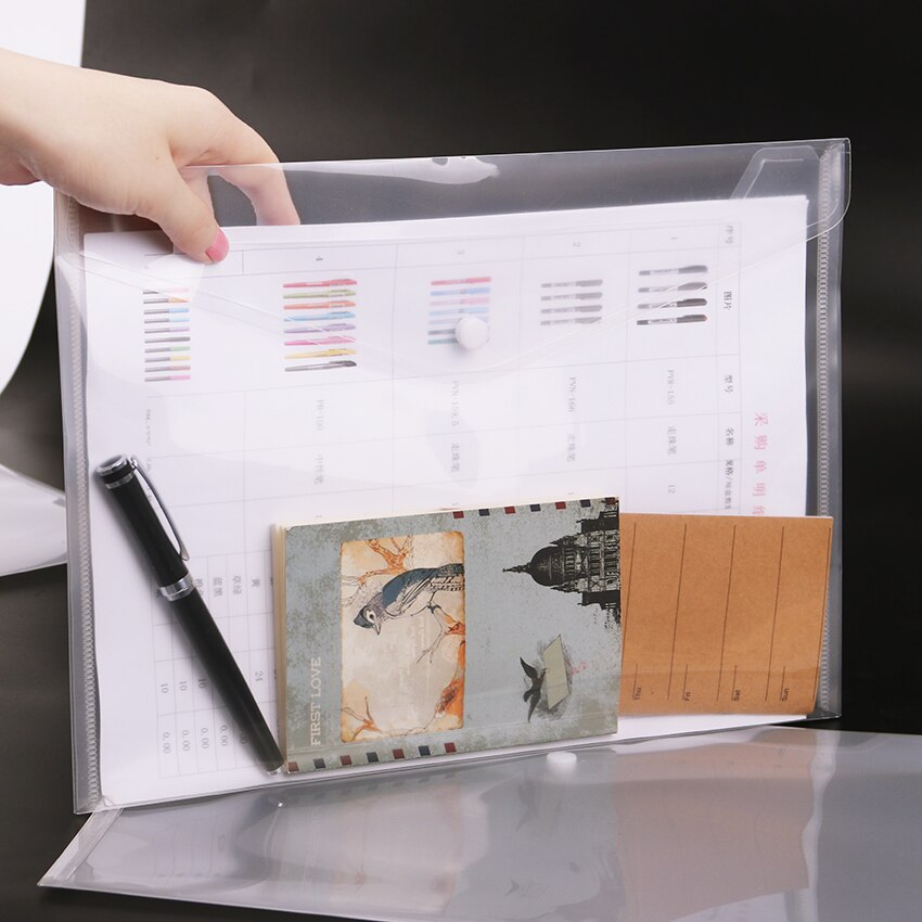 10-50 pieces of office A4 file bag transparent pla... – Vicedeal