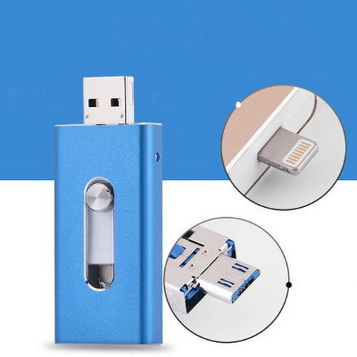 Unidad Flash Usb para iPhone 6 iPhone 6 6S 6 más 7 7S 7P 8 8 X Lightning para iPad USB Stick de memoria de 64GB Pendrive para iOS de almacenamiento externo