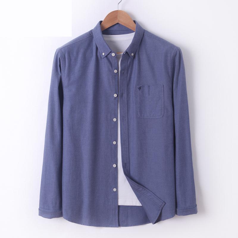 Camisa de franela de algodón para hombre, camisa de manga larga de informal, juvenil, grande, a la , de talla grande