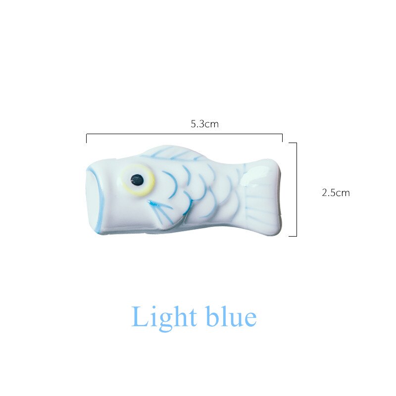 Japanese Carp Streamer Shape Ceramic Cute Chopsticks Holder Stand Rest Pillow Fork Spoon Rack Shelf Dinner Table Kitchen Utensil: A