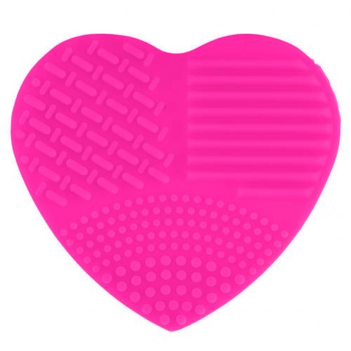 Love Heart Wash Cosmetic Brushes Cleaner MakeUp Washing Brush Gel Cleaning Mat Silicone Foundation Makeup Tool Cleaning Scrubber