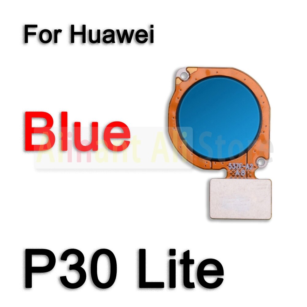 Original Zurück Heimat-Geschmack Fingerabdruck Sensor biegen Kabel Für Huawei P 10 20 30 P10 P20 P30 Lite berühren Ich würde Fingerabdruck biegen Kabel: P30 Lite Blau