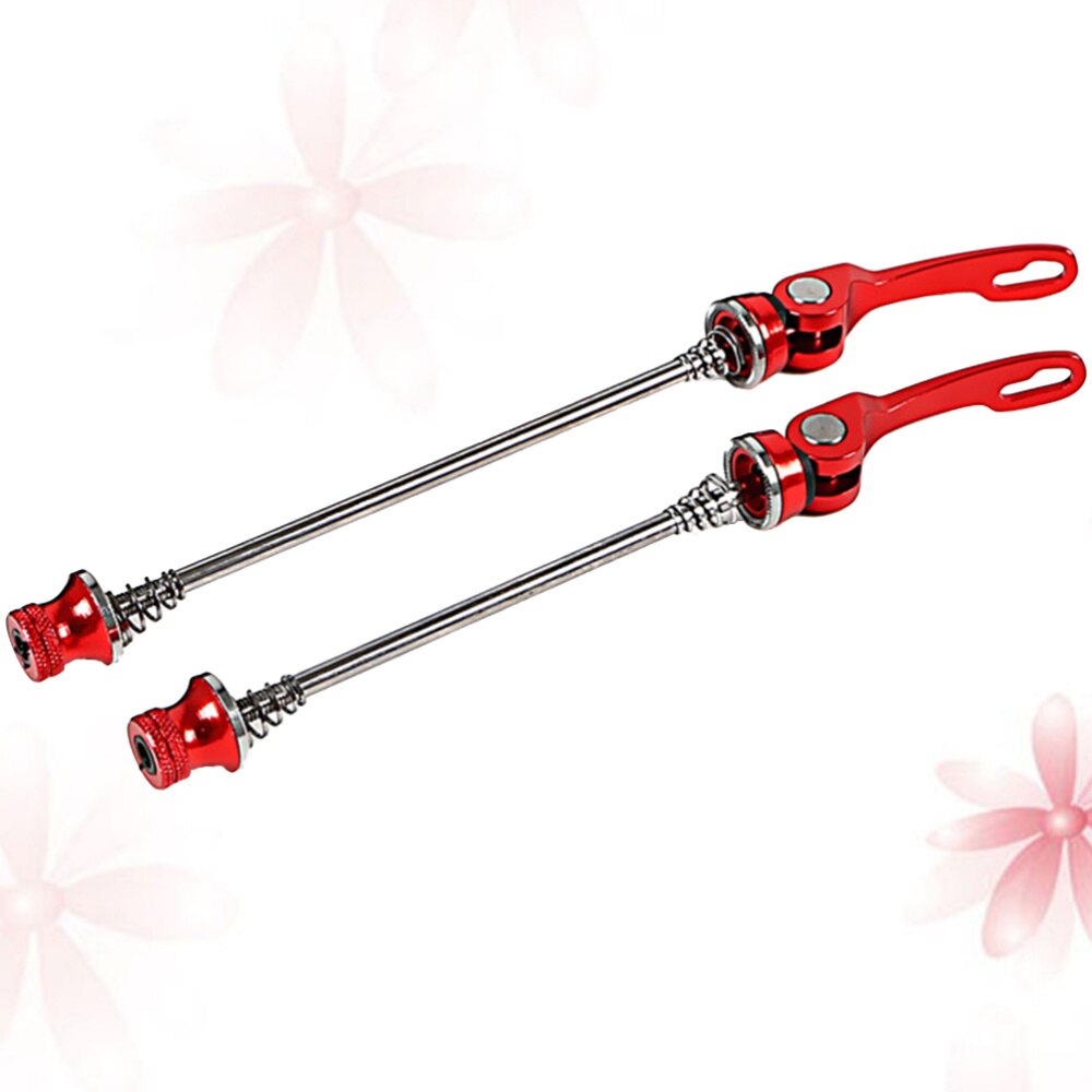 1 Pair Mountain Bike Skewers Ultralight Quick Release Skewers Aluminum Alloy Front 100 Rear 130/135mm Wheel Hub Skewers