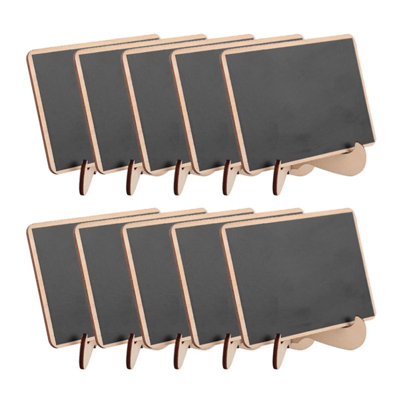 Wedding Party Message Board Small Wood Blackboard Shop Window Decoration.Display Board DIY Props 10PCS.: A