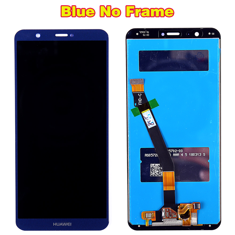 Huawei P smart 5.65 pouces LCD affichage Écran Tactile Numériseur DT1 Cadre 2160*1080 Huawei Enjoy 7S LCD écran: Blue No frame