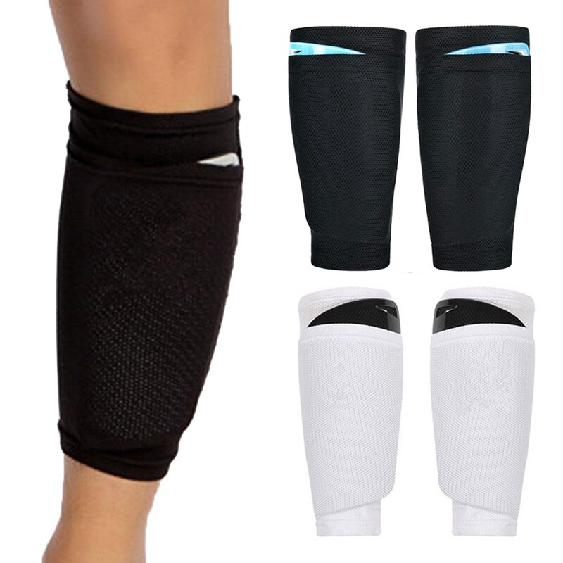 2 stuks 22CM Leggings Plaat Houder Sport Training Mannen Scheenbeschermer 2 Kleur Professionele Veiligheid Voetbal Bescherming Levert