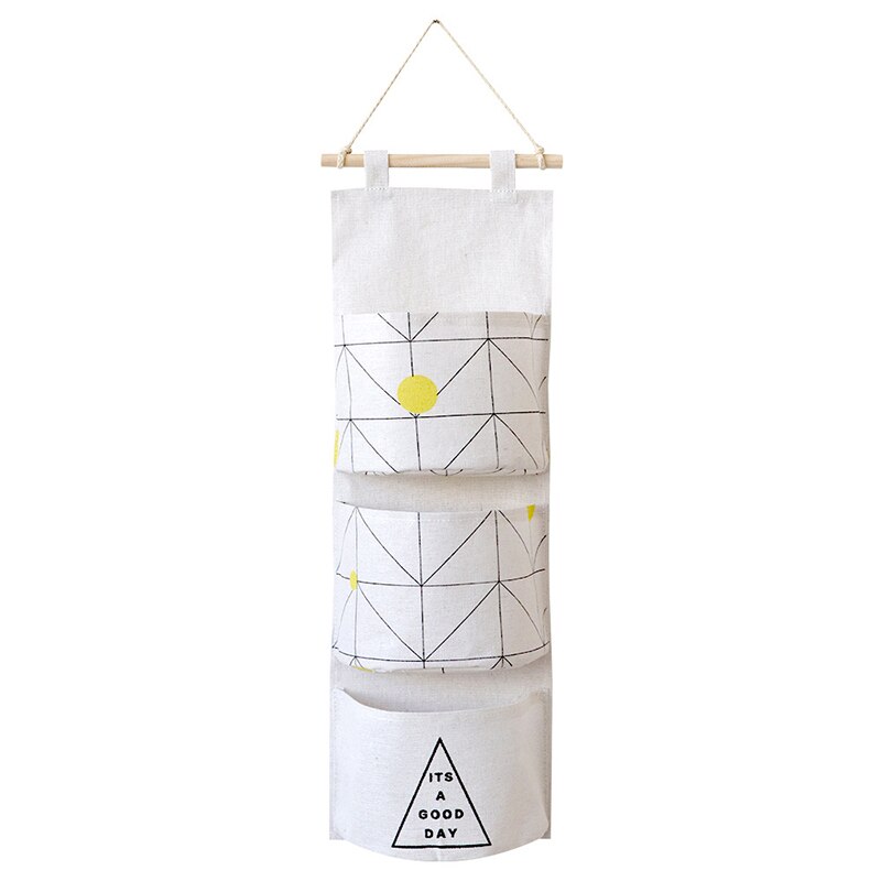 Hanging Storage Bag Durable Pocket Organizer Hanging Wardrobe Organizer Foldable Hanging Bag for Sundries Cosmetics: 3Pokets Style3