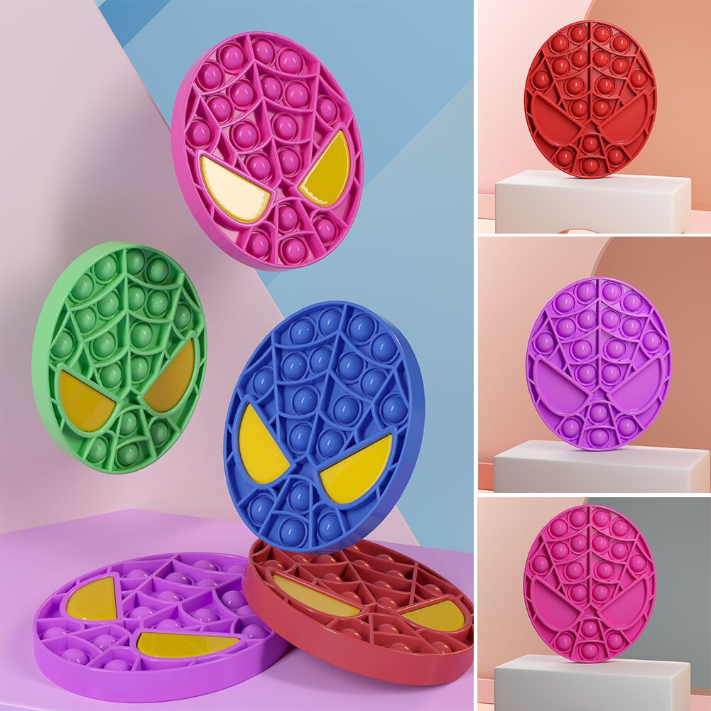 Silicone PushPOPBubbleCartoon Man Sensory Fidget Toys for Autism Stress RelieverPOPs Fidget Anxiety Relief Funny Toys for Adult