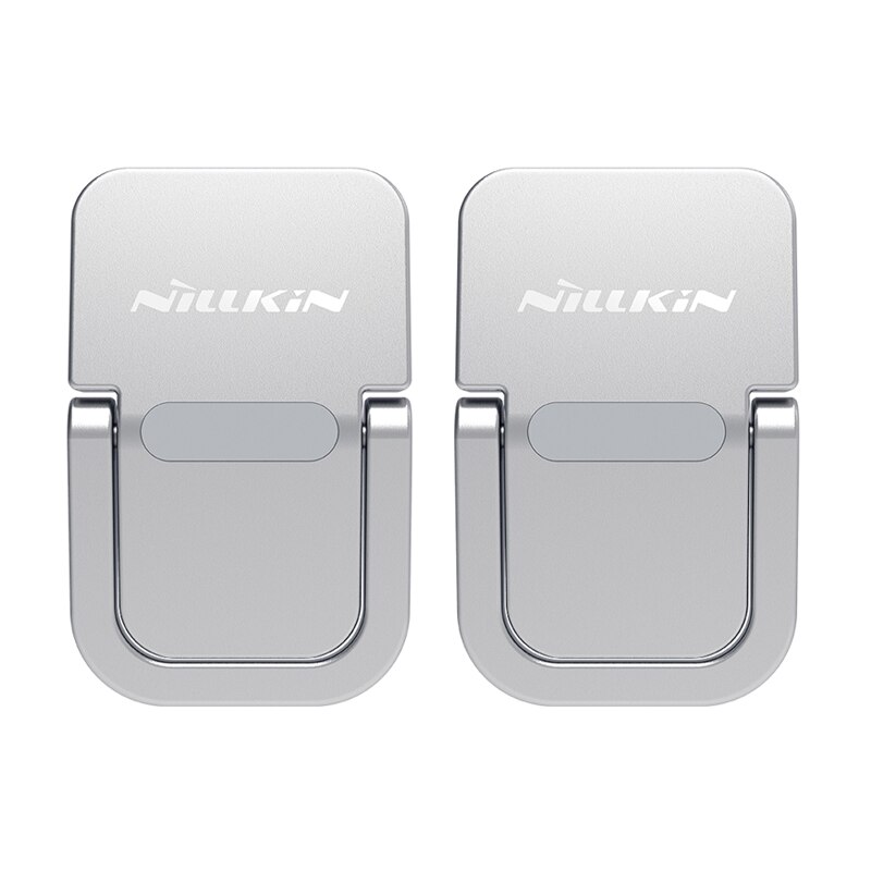 NILLKIN Laptop Stand for Macbook Notebook Pad Work From Home Adjustable Folding Stand Portable Tablet Support Zinc Alloy: Silver