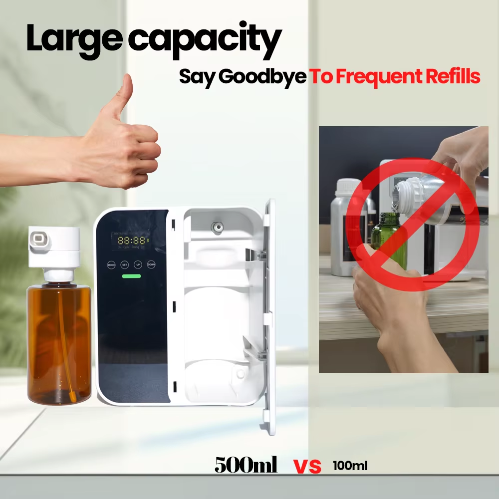 2025 NEUER Duftmaschinen-Aroma-Diffusor zur Wandmontage, Hotel-Aroma-Diffusor mit hoher Kapazität für Hotel-Lobby-Hausduft mit großem Bereich