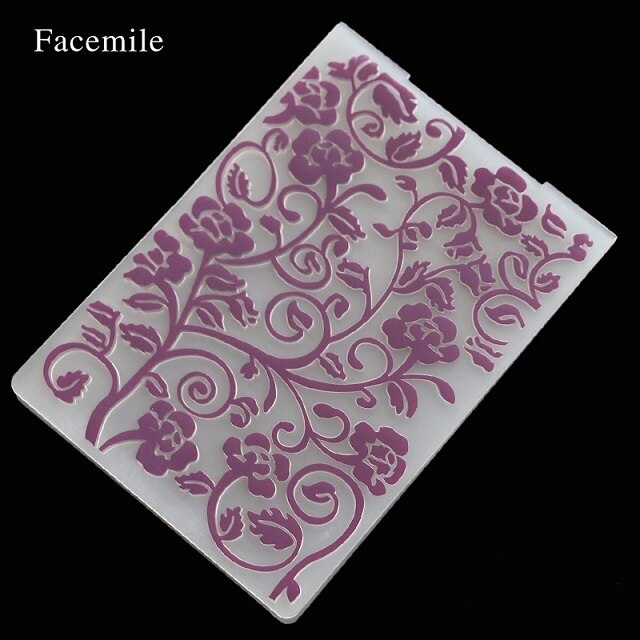 Plastic Embossing Folder For Scrapbook DIY Album Card Tool Plastic Template Stamp Card Making Decoration: 55066