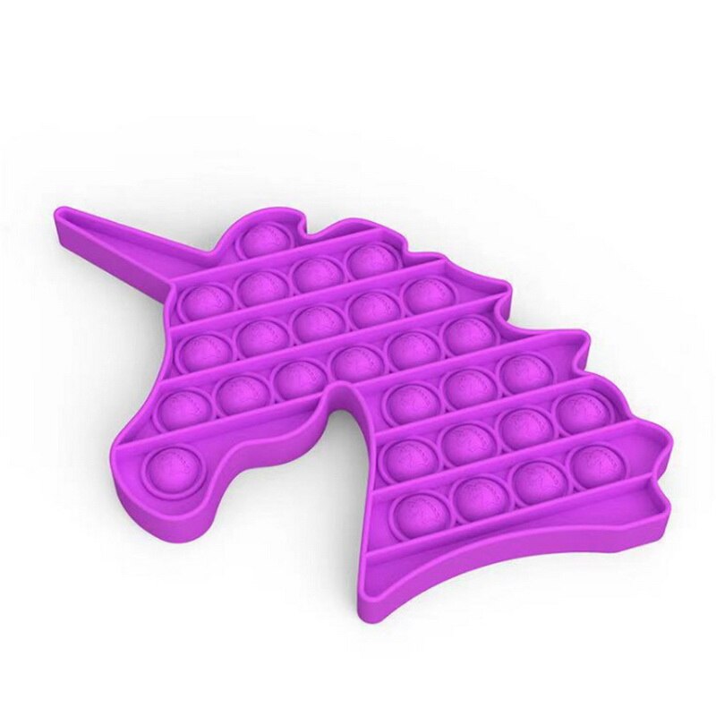 Nowe Push Bubble Fidget zabawki antystresowe dla dorosłych dzieci jednorożec królik Pop Fidget zabawka sensoryczna autyzm specjalne potrzeby Stress Reliever: 10