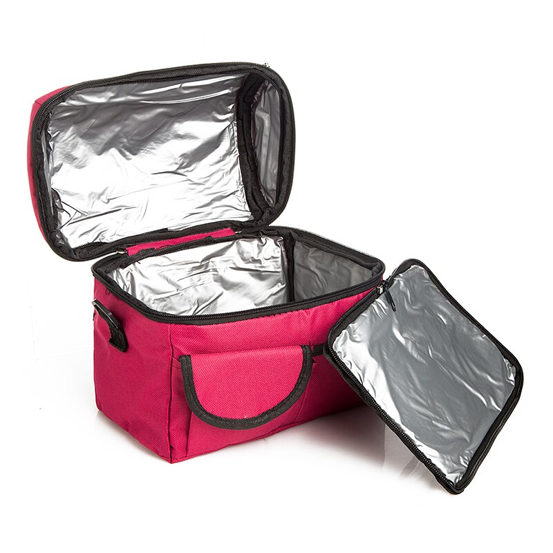 2 lager isolerad kylväska termisk matlåda picknick matförvaring väska bulk parti tillbehör leverans produktartiklar