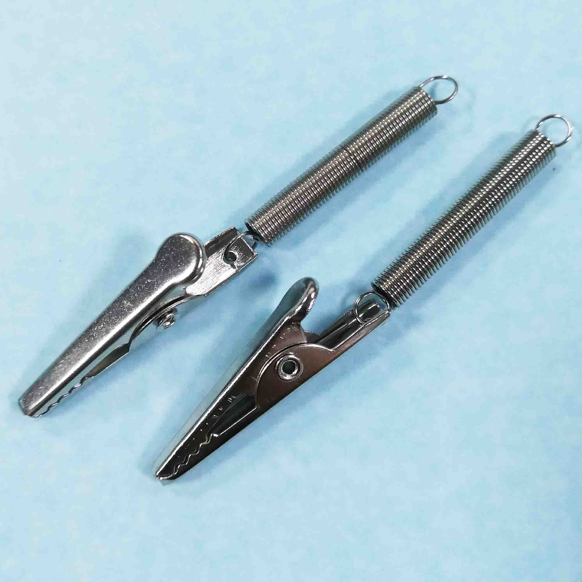 10-30 PCS Silver Alligator Clips with Teeth Alligator Clamps Roach Clips Single Prong Alligator Photo Clips Single Prong