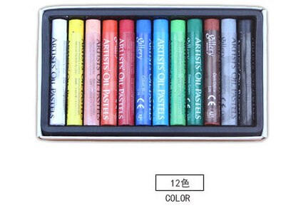 12/25/48Colors Oil Pastel for Artist Graffiti Soft Pastel Painting Drawing Pen School Stationery Art Supplies Soft Crayon Set: 12color