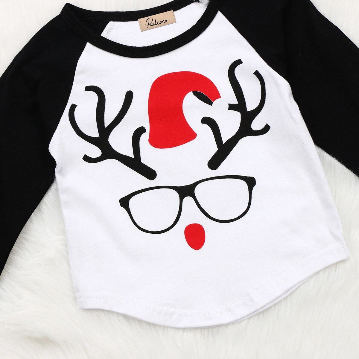 Lunettes de cerf de noël pour -né | t-shirt à manches longues, Costume pour hauts garçons