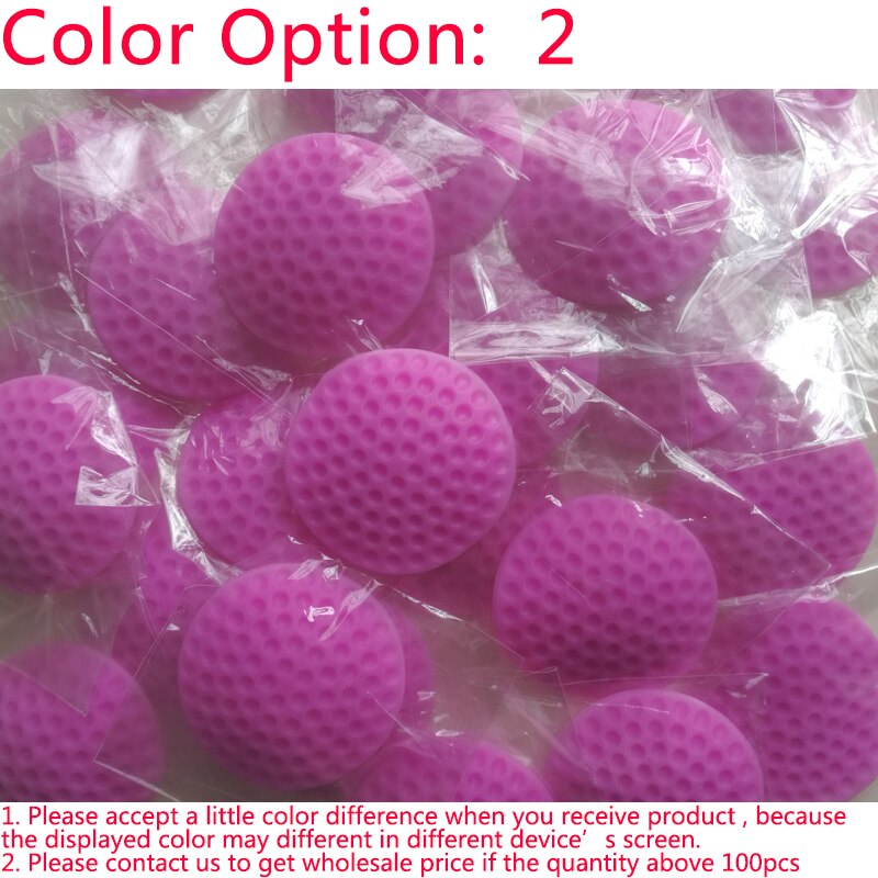 Soft Rubber Pads To Protect The Wall Self Adhesive Door Stopper Golf Modelling Door Fender Sticker -White/Green/Blue/Pink/Purple: Purple / 15 Pieces