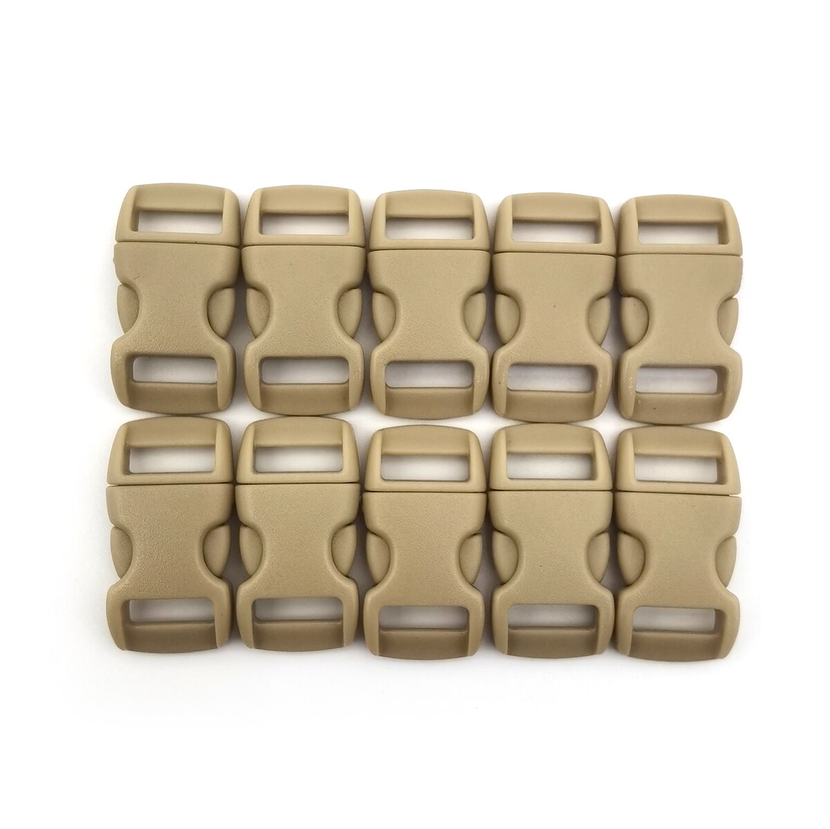 10 Stks/partij 3/8 &quot;10Mm Side Release Gesp Gebogen Parachute 550 Paracord Armband Diy Halsband Strap Webbing Outdoor kamp: 1