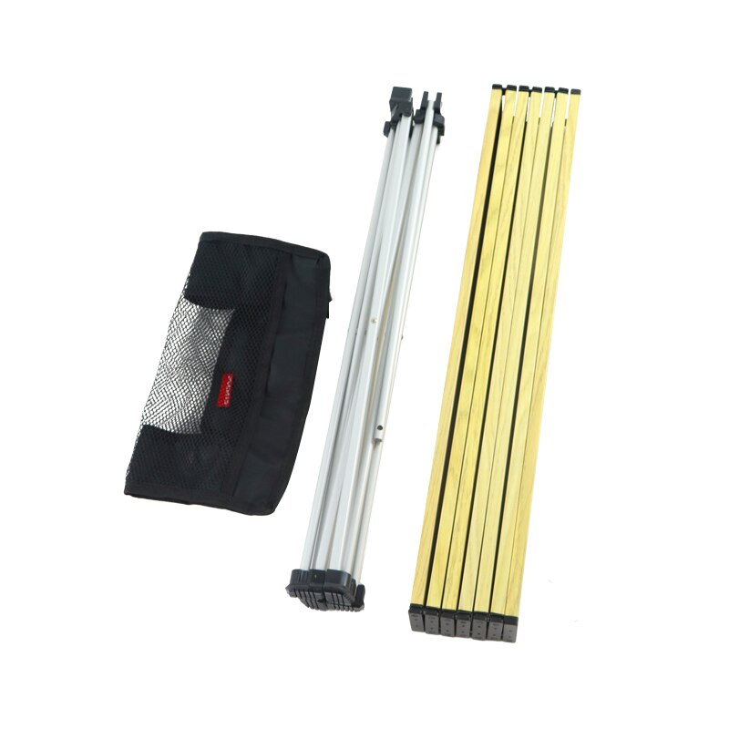 Foldable Camping Table Portable Metal Camping Dining Table Lightweight Small Aluminum Table with Carrying Bag for Picnic