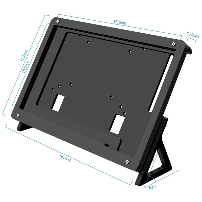 7 tommer lcd akryl beslag sag kontakt sn sag holder til hindbær  pi 3 model b +