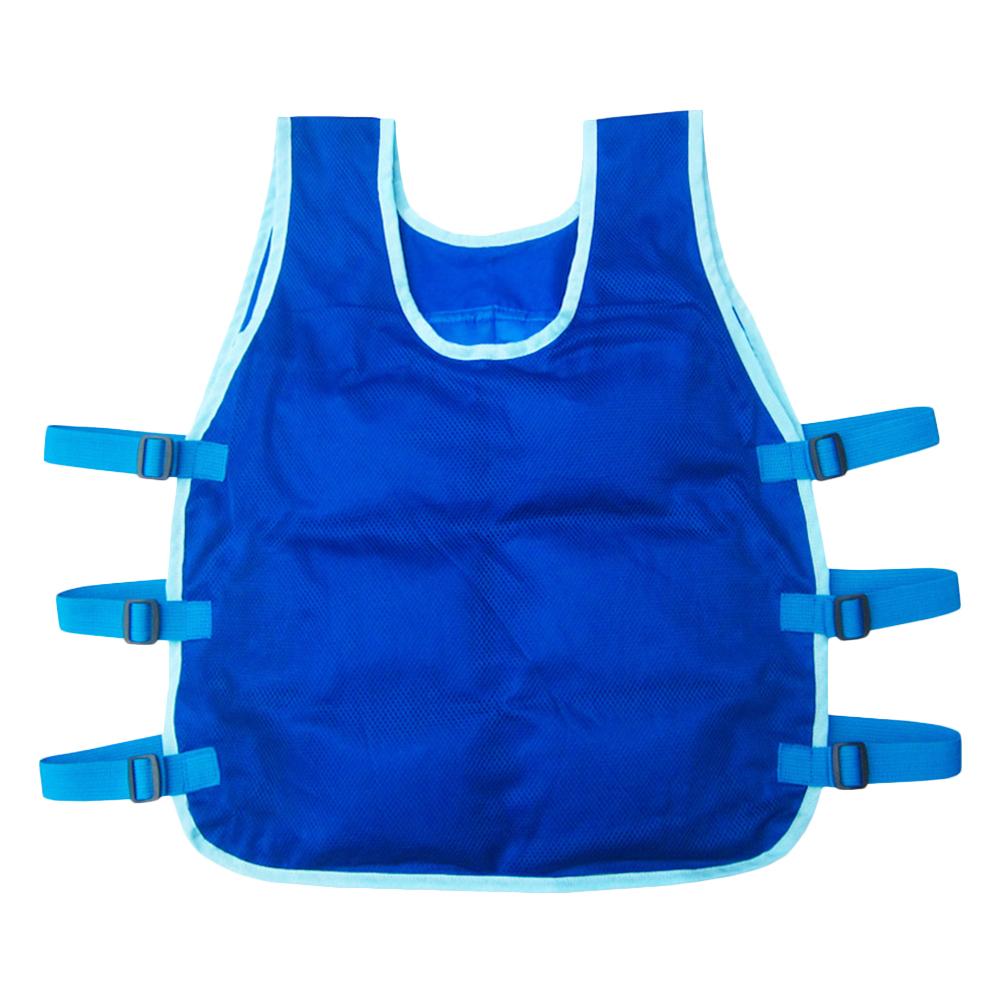 Fishing Cooling Vest Outdoor Riding Blue Adjustable Size Reduce Temperature For Men And Women