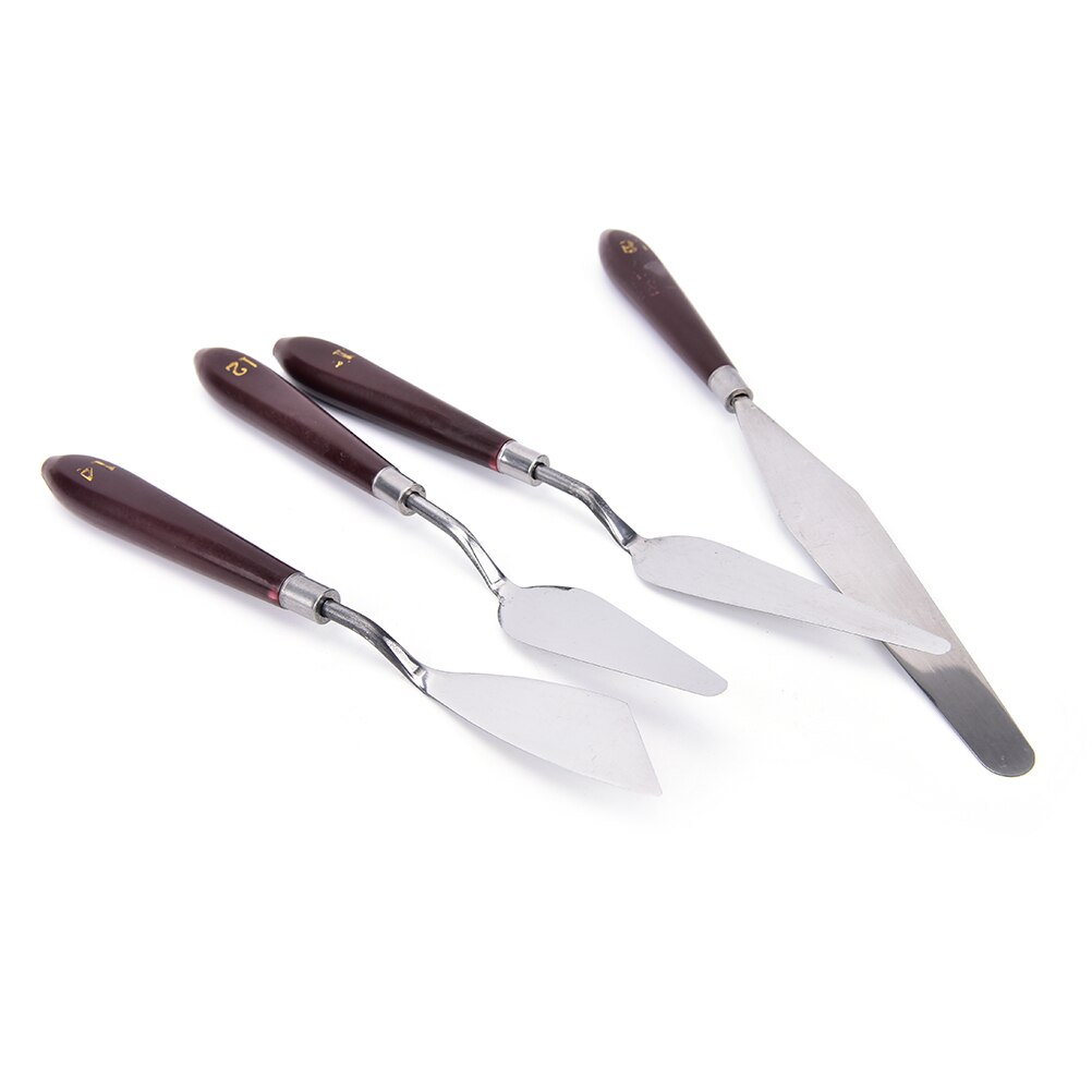 1 pièces inox peintures Palette grattoir spatule couteaux pour artiste huile Gouache peinture couteau lame outils