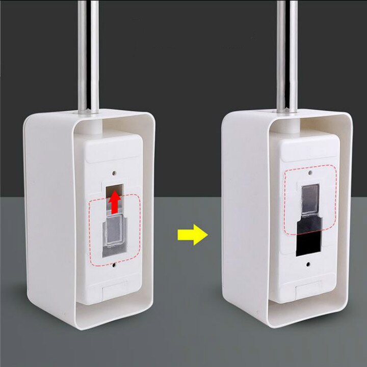 Suction Wall Mounted WC Toilet Brush Set Toilet Brush With Automatic Close Cleaning Brush Antique Toilet Bathroom Accessories