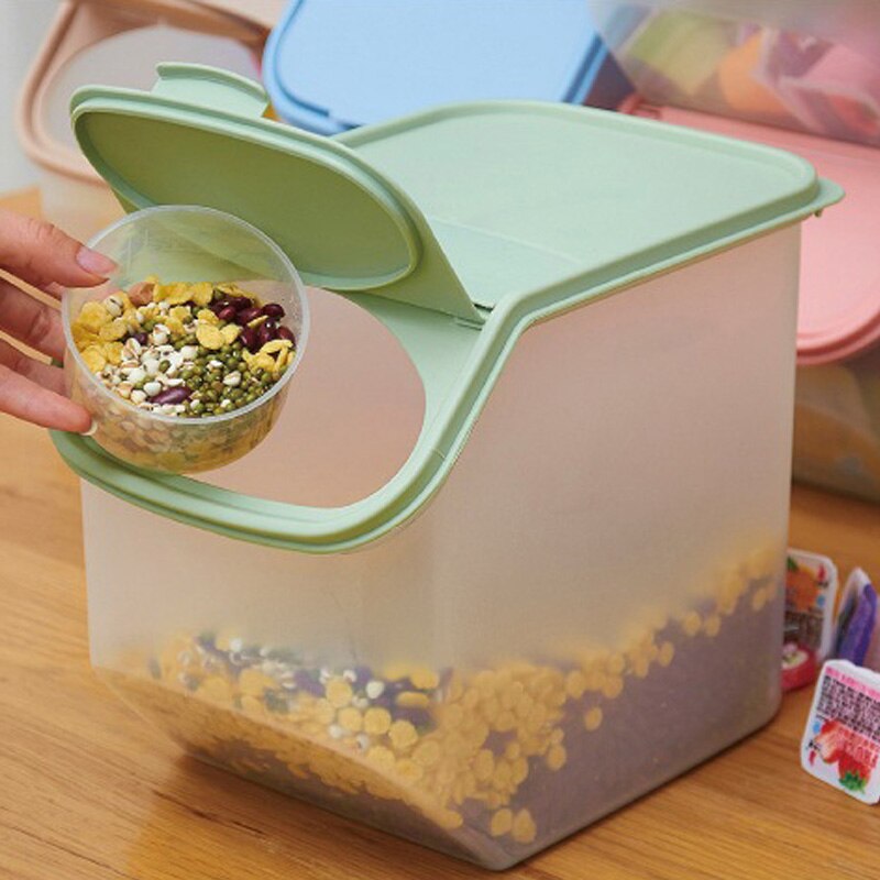 Storage Bucket Moisture-proof Sealed Household Rice Flour Bucket Grain-proof and Insect-proof Rice Storage Box Sealed Jar