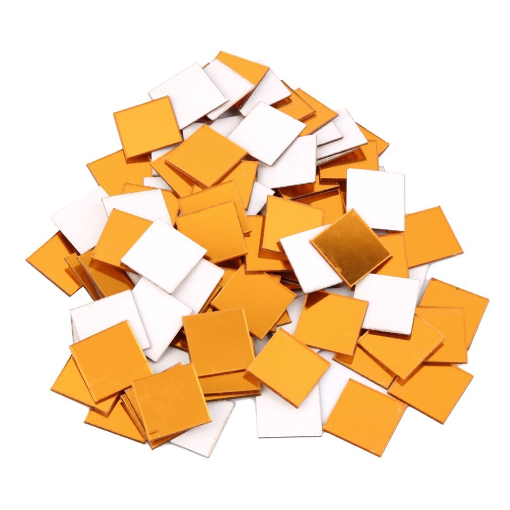 100 Piece Self-adhesive Tile 3D Mirror Wall Stickers Decal Mosaic Room Decorations Modern Self-adhesive Mirror Tiles Stickers