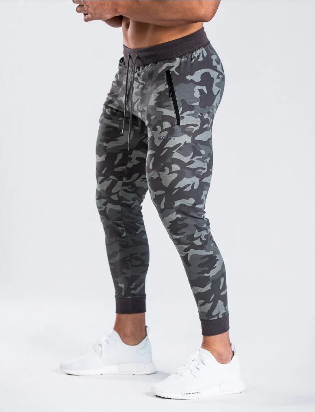 Muscle Fitness-suéter deportivo de tendencia de invierno para hombre, para correr al aire libre, entrenamiento, secado rápido, transpirable, informal, chaqueta de camuflaje, Jogger: M / Camouflage pants1